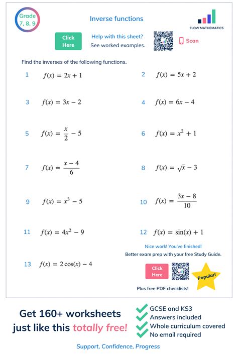 1-5 Assignment - Parent <strong>Functions</strong> and Transformations. . Verifying inverse functions by composition worksheet